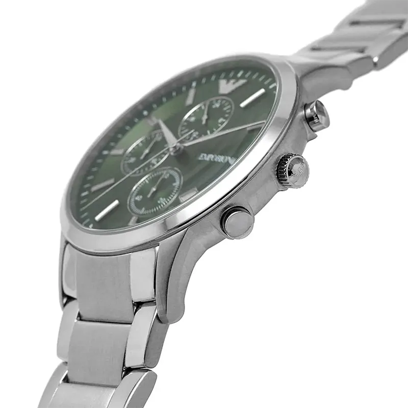 Emporio Armani Renato Chronograph Green Dial Men's Watch | AR11507